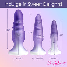 Load image into Gallery viewer, Simply Sweet Silicone Butt Plug Set Purple
