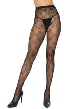 Load image into Gallery viewer, Pantyhose W/ Bow Print Black O/s
