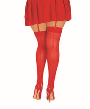 Load image into Gallery viewer, Sheer Thigh High Red Q/s
