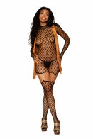 Load image into Gallery viewer, Geometric Fence Net Garter Dress O/s
