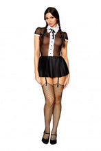 Load image into Gallery viewer, Miss Behavin Gothic Schoolgirl Costume Set Black O/s
