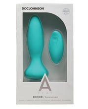 Load image into Gallery viewer, (d) A-play Rimmer Experienced Plug Rechargeable W/ Remote Teal
