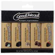 Load image into Gallery viewer, Goodhead Oral Delight Gel 5 Pk Chocolates
