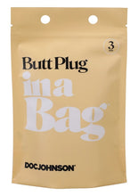 Load image into Gallery viewer, In A Bag Butt Plug 3 Black &quot;
