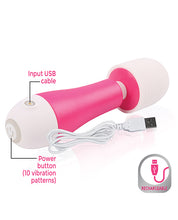 Load image into Gallery viewer, Fuzu Rechargeable &amp; Travel Size Mini Wand Pink
