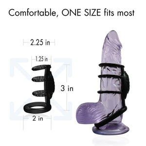 Doctor Love Zinger Vibrating Cock Cage Black