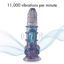 Load image into Gallery viewer, Doctor Love Zinger Vibrating Cock Cage Blue
