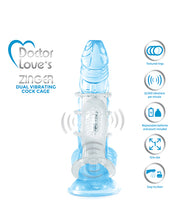 Load image into Gallery viewer, Doctor Love Zinger Dual Vibrating Sleeve Clear
