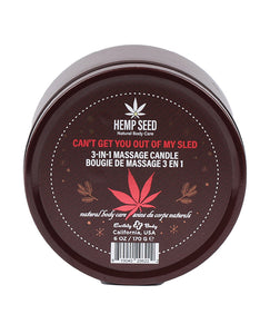 Hemp Seed 3-in-1 Cant Get Out Of My Sleigh Candle 6 Oz