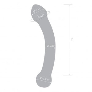 Glas Curved Glass G Spot Stimulator 7 "