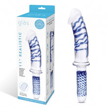 Load image into Gallery viewer, Glas 11in Realistic Double Ended Dildo W/ Handle
