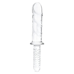 Glas 11in Girthy Cock Double Ended W/ Handle