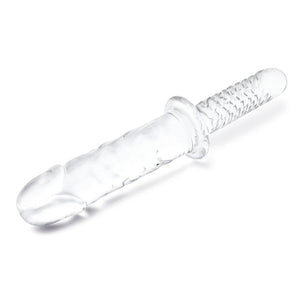 Glas 11in Girthy Cock Double Ended W/ Handle