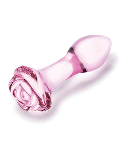 Glas 3pc Rosebud Butt Plug Set