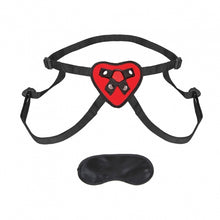 Load image into Gallery viewer, Lux Fetish Red Heart Strap On Harness
