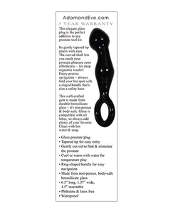 Adam & Eve Adams Glass Prostate Massager