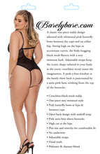 Load image into Gallery viewer, Barely Bare Crotchless Mesh Teddy Black Q/s
