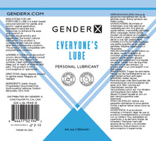 Load image into Gallery viewer, Gender X Everyones Lube 4 Oz
