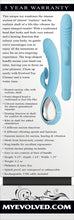 Load image into Gallery viewer, Evolved Triple Infinity Vibrator W/ Suction Blue
