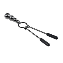 Load image into Gallery viewer, Selopa Beaded Nipple Clamps Black Chrome
