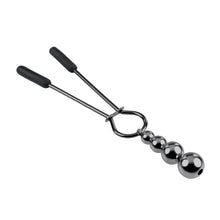 Load image into Gallery viewer, Selopa Beaded Nipple Clamps Black Chrome
