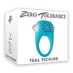 Zero Tolerance Teal Tickler Vibrating Cock Ring