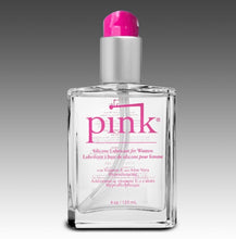 Load image into Gallery viewer, Pink Silicone Lube4 Oz Glass Bottle
