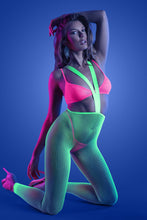 Load image into Gallery viewer, Glow Come Alive 3pc Seamless Set Neon Green &amp; Pink O/s
