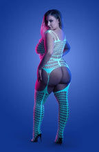 Load image into Gallery viewer, Glow Timelapse Bodystocking Q/s
