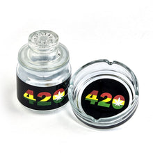 Load image into Gallery viewer, 420 Glass Stash Jar &amp; Ashtray Set
