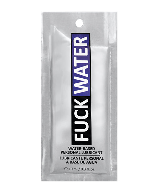 Fuck Water .3 Oz Clear Water Based Lubricant Pillow Packs