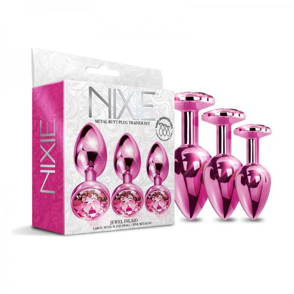 Nixie Metal Plug Trainer Set Pink Metallic