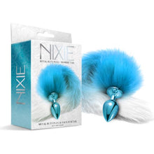 Load image into Gallery viewer, Nixie Metal Plug W/ Ombre Tail Medium Blue Metallic
