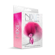 Load image into Gallery viewer, Nixie Metal Plug W/ Ombre Tail Medium Pink Metallic
