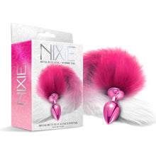 Load image into Gallery viewer, Nixie Metal Plug W/ Ombre Tail Medium Pink Metallic
