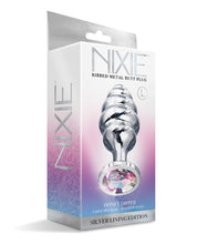 Load image into Gallery viewer, Nixie Honey Dipper Large Ribbed Stainless Steel Plug
