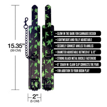 Load image into Gallery viewer, Stoner Vibes Ankle Cuffs Glow In The Dark Chronic Collection
