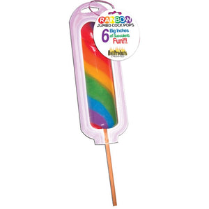 Jumbo Rainbow Cock Pops 1pc