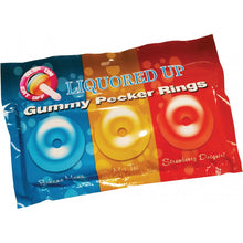 Load image into Gallery viewer, Liquored Up Pecker Gummy Rings 3pk
