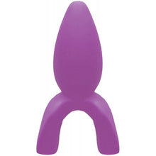 Load image into Gallery viewer, Tongue Star Stealth Rider Tongue Vibe W/ Contoured Pleasure Tip Purple
