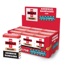 Load image into Gallery viewer, Add Insult To Injury Bandaids W/ Asst Sayings 9 Pc Display
