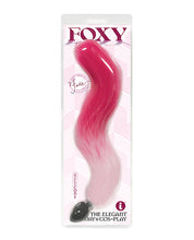 Load image into Gallery viewer, Foxy Tail Silicone Butt Plug Pink
