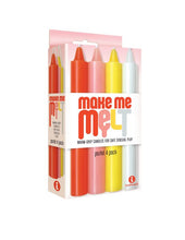 Load image into Gallery viewer, The 9&#39;s Make Me Melt Sensual Warm-drip Candles 4pk Pastel
