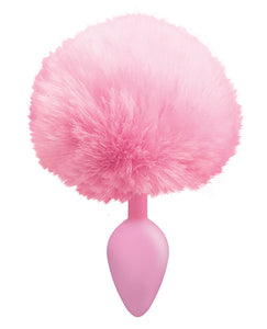 The 9's Cottontails Silicone Bunny Tail Butt Plug Pink