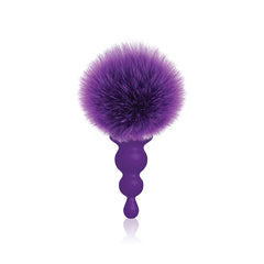 The 9s Cottontails Bunny Tail Butt Plug Beaded Purple