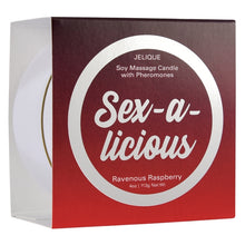 Load image into Gallery viewer, Massage Candle W/ Pheromones Sex-a-licious Ravenous Raspberry 4oz
