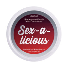 Load image into Gallery viewer, Massage Candle W/ Pheromones Sex-a-licious Ravenous Raspberry 4oz
