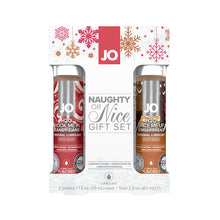 Load image into Gallery viewer, Jo Naughty Or Nice Gift Set Candy Cane &amp; Gingerbread
