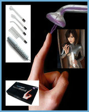 Load image into Gallery viewer, Neon Wand Electrosex Kit White Handle Purple Electrode Us Plug
