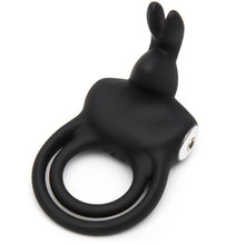 Load image into Gallery viewer, Happy Rabbit Stimulating Usb Rechargeable Cock Ring Black
